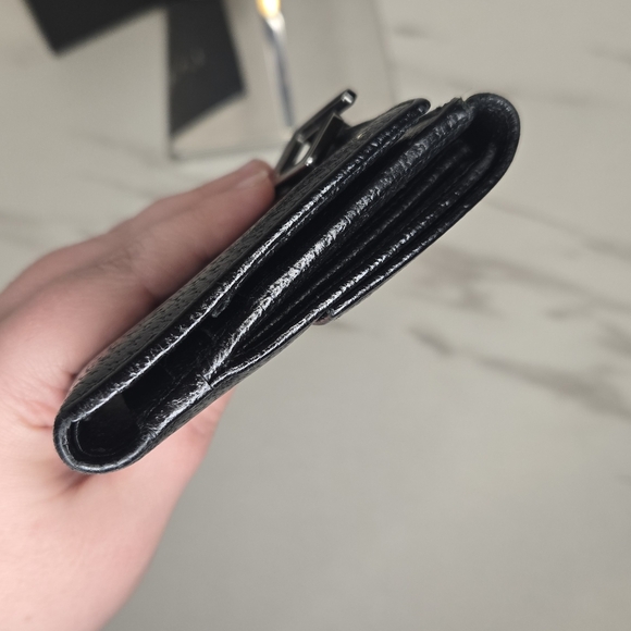 Gucci Vintage Tom Ford Black Leather G Compact Wallet with Box - Picture 5 of 12